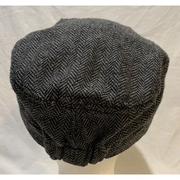 Women Polo Hat Men Authentic Goods U.S. Assn. Gray Tweed Breton Superior Quality - Picture 4 of 9